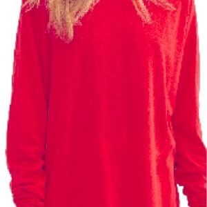 We The Free by Free People Red Long Sleeve Lightweight Top – Size Small